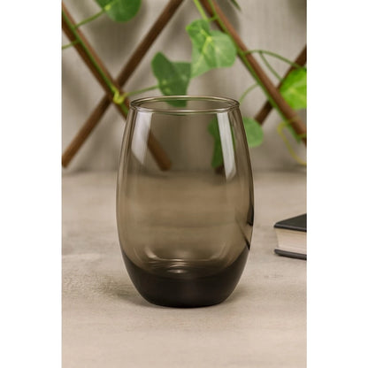 Jogo de Copos Fumê Aruba NOXHome | Vidro Resistente 465ml – Kit 4, 6, 10 ou 12 Peças