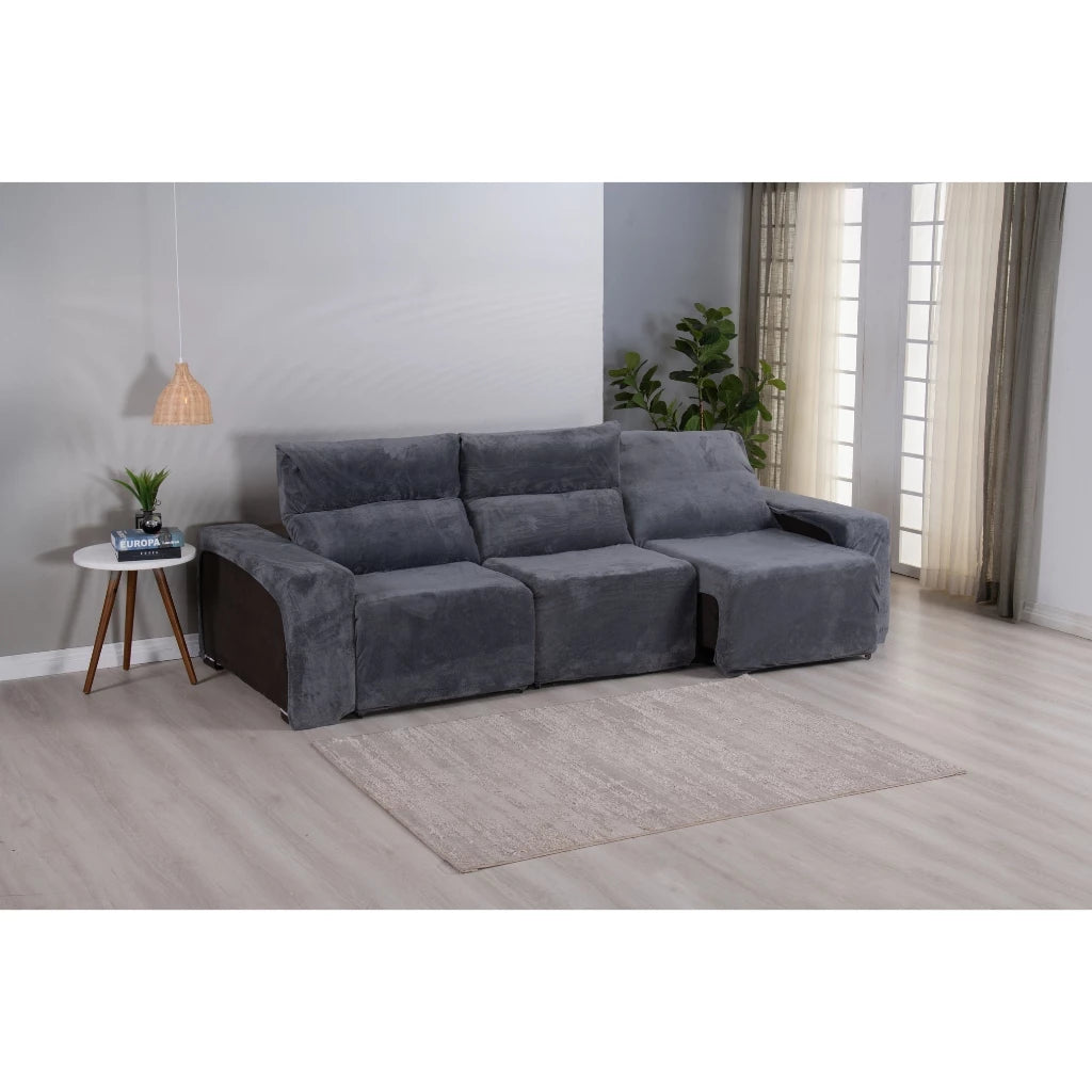 Capa para Sofá Retrátil 3 Lugares Super Luxo NOXHome | Manta Soft Elástica – Fácil de Colocar
