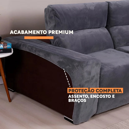 Capa para Sofá Retrátil 2 Lugares Super Luxo NOXHome | Manta Soft Elástica – Fácil de Colocar