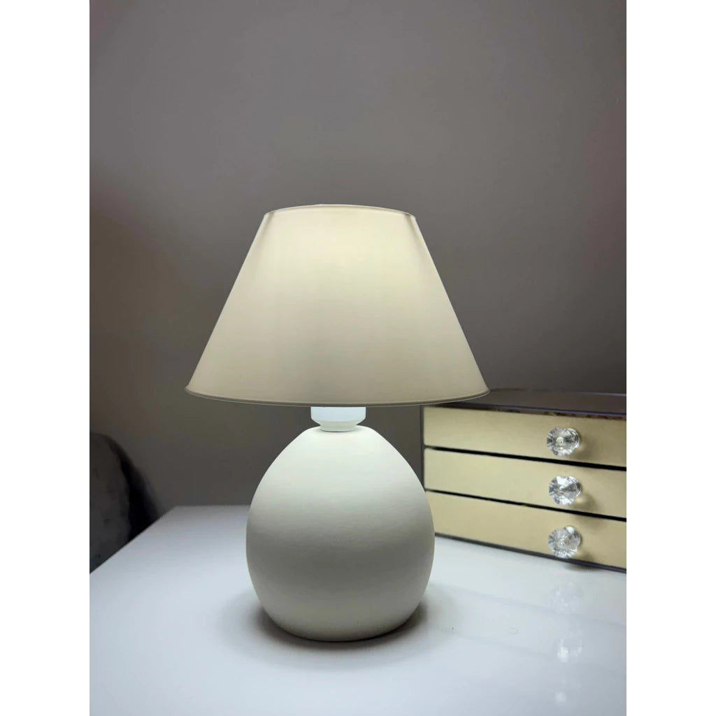 Abajur de Cerâmica Bojão 24 cm Cores Naturais — detalhe 3