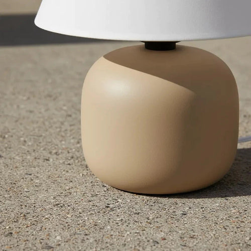 Abajur de Cerâmica Oval 23 cm Tons Terrosos — detalhe 2
