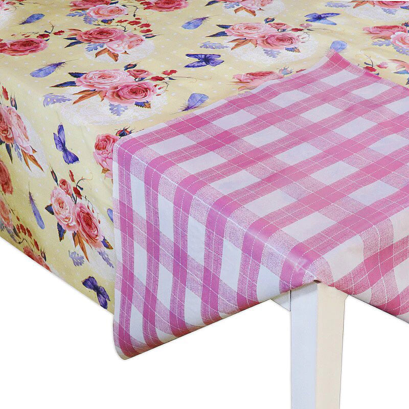 Toalha de Mesa Dupla Face NOXHome | PVC Impermeável Reversível 4 a 12 Lugares – 2 em 1