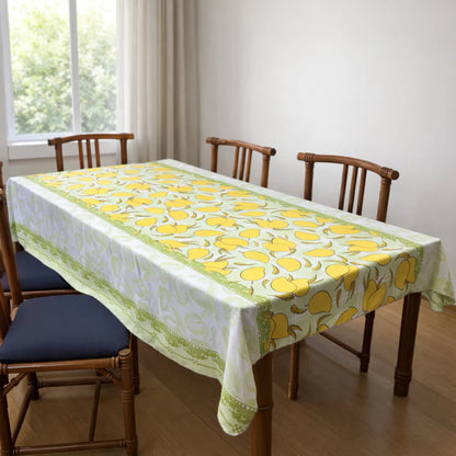 Toalha de Mesa Retangular NOXHome | Tecido Oxford 6 Lugares 2,00x1,40m – Fácil de Limpar