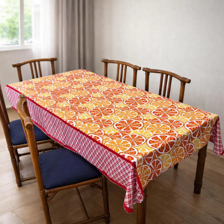 Toalha de Mesa Retangular NOXHome | Tecido Oxford 6 Lugares 2,00x1,40m – Fácil de Limpar