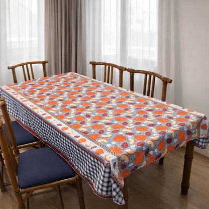 Toalha de Mesa Retangular NOXHome | Tecido Oxford 6 Lugares 2,00x1,40m – Fácil de Limpar