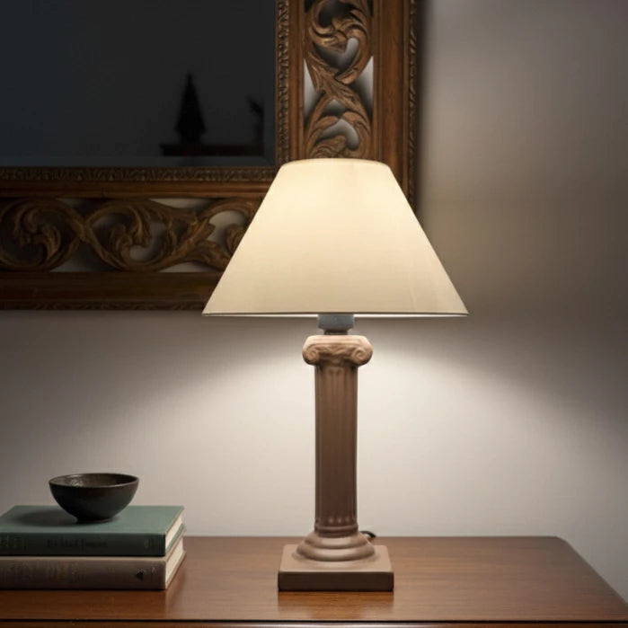 Abajur de Cerâmica Coluna Grega 35 cm — detalhe 3