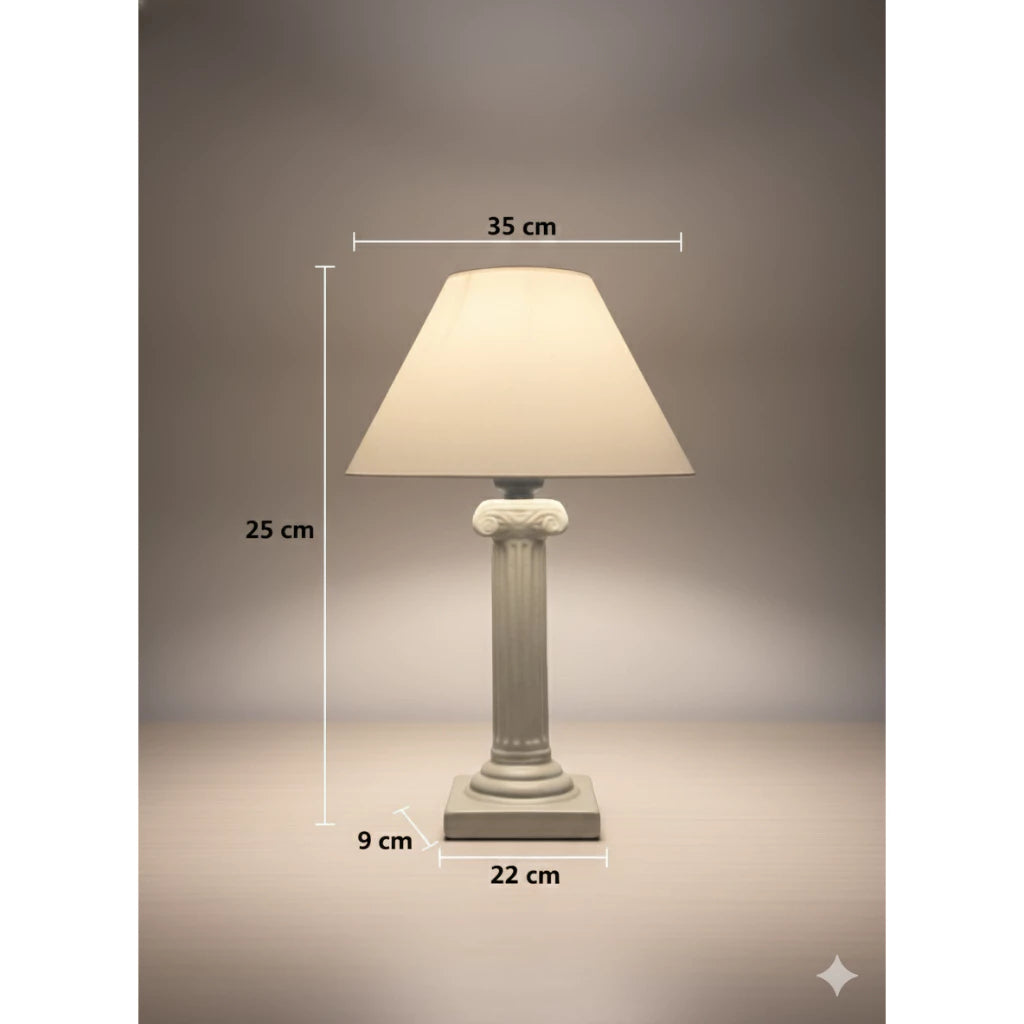 Abajur de Cerâmica Coluna Grega Slim 35 cm — detalhe 2