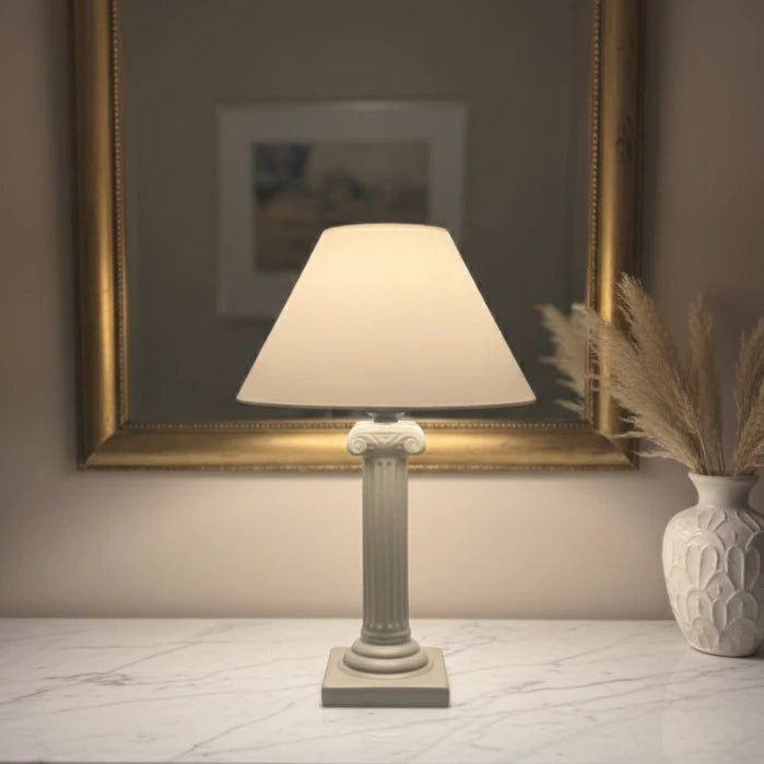 Abajur de Cerâmica Coluna Grega Slim 35 cm — visão principal