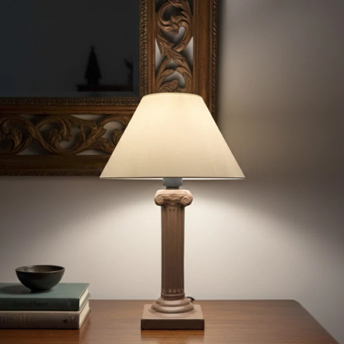 Abajur de Cerâmica Coluna Grega Slim 35 cm — detalhe 3