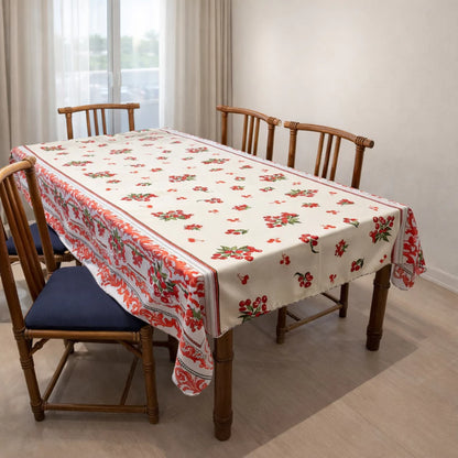 Toalha de Mesa Retangular NOXHome | Tecido Oxford 6 Lugares 2,00x1,40m – Fácil de Limpar