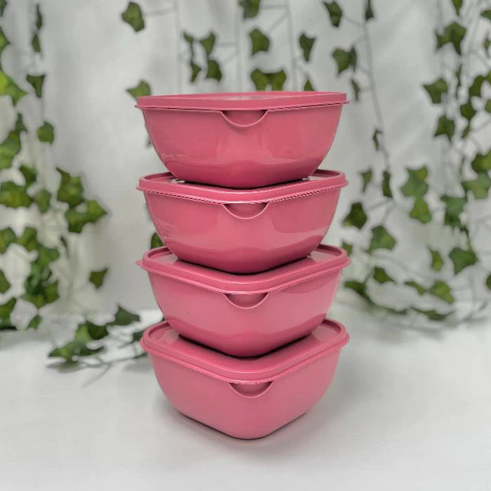 Kit Potes Plásticos para Alimentos NOXHome | Com Alças Empilháveis 1L – Kit 12 Peças