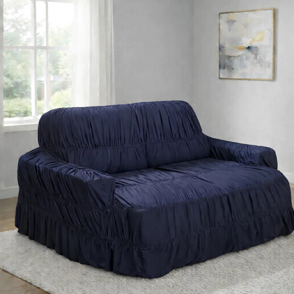 Capa de Sofá Retrátil 4 Lugares King NOXHome | Malha Gel Elástica com 21 Elásticos