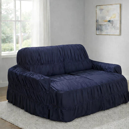 Capa de Sofá Retrátil 4 Lugares King NOXHome | Malha Gel Elástica com 21 Elásticos