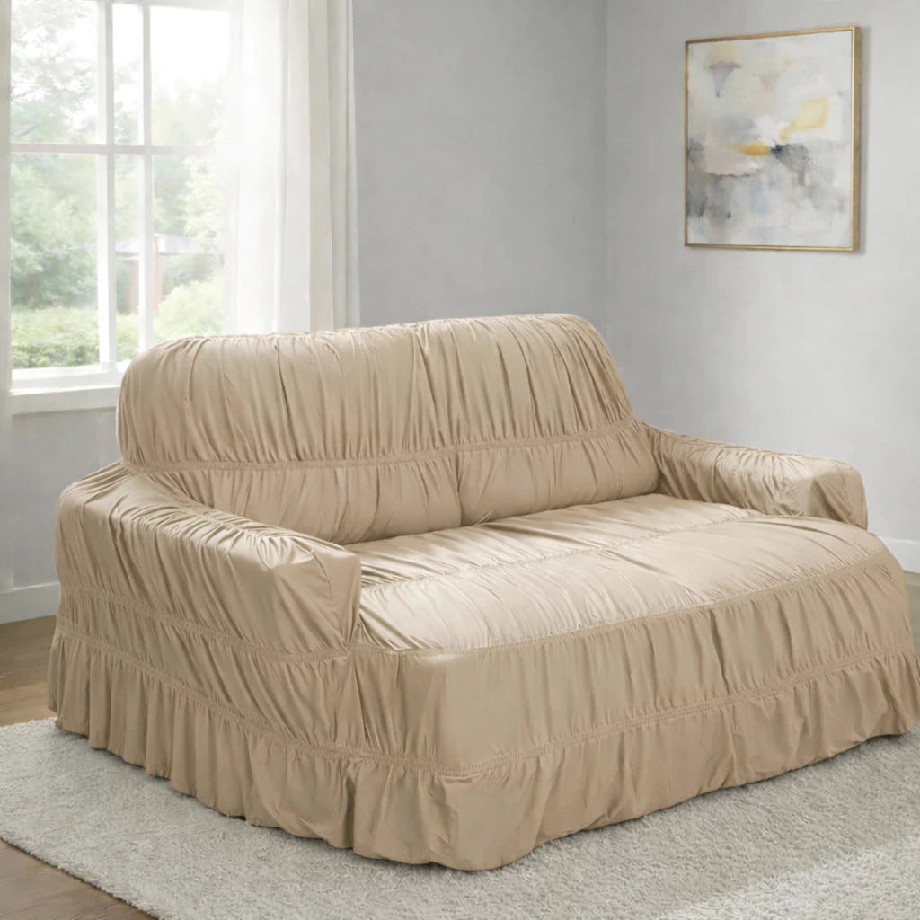 Capa de Sofá Retrátil 4 Lugares King NOXHome | Malha Gel Elástica com 21 Elásticos