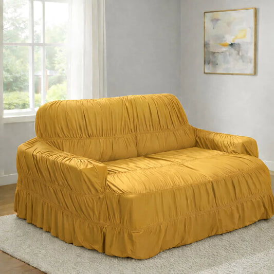 Capa de Sofá Retrátil 4 Lugares King NOXHome | Malha Gel Elástica com 21 Elásticos