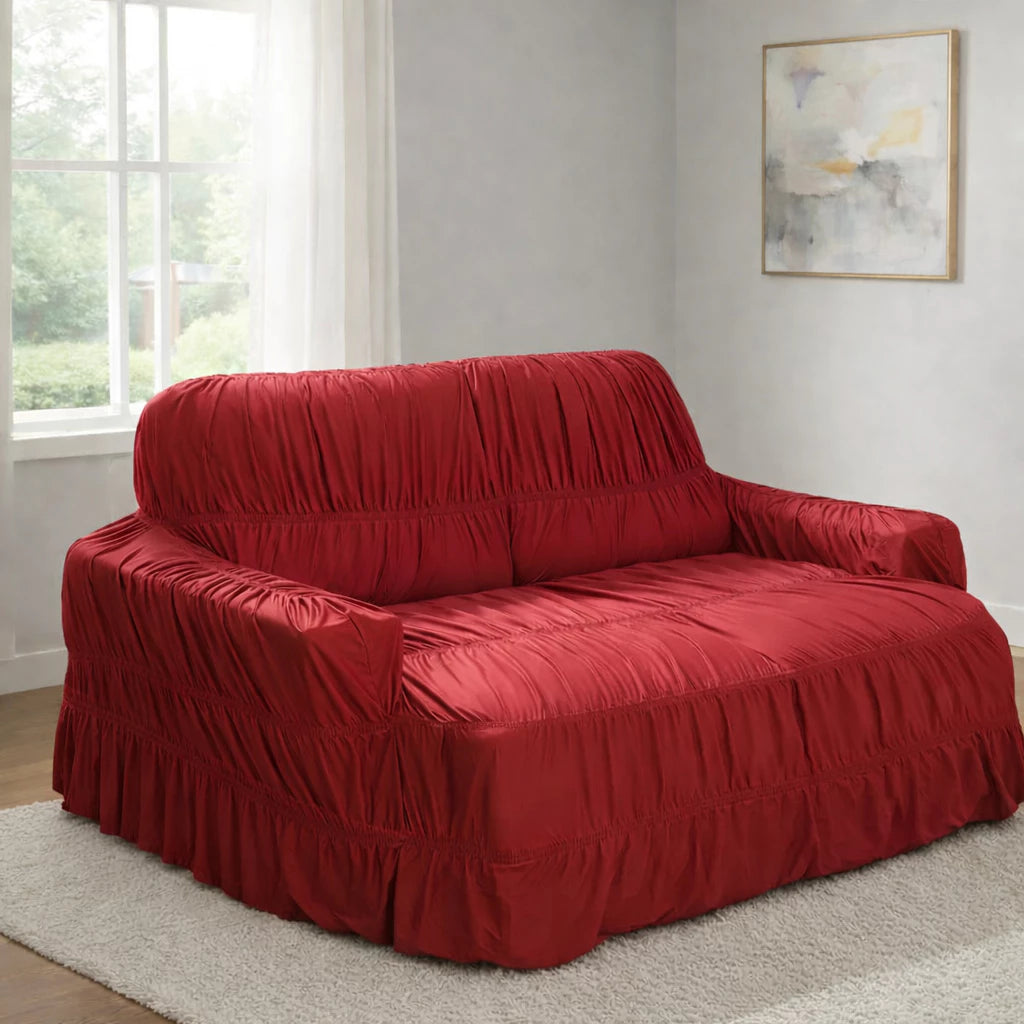 Capa de Sofá Retrátil 4 Lugares King NOXHome | Malha Gel Elástica com 21 Elásticos