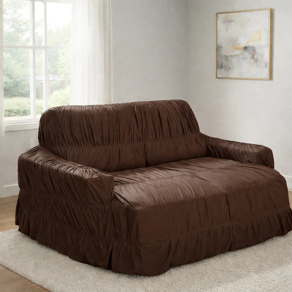 Capa de Sofá Retrátil 4 Lugares King NOXHome | Malha Gel Elástica com 21 Elásticos