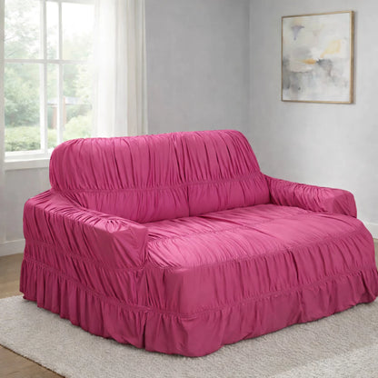 Capa de Sofá Retrátil 4 Lugares King NOXHome | Malha Gel Elástica com 21 Elásticos