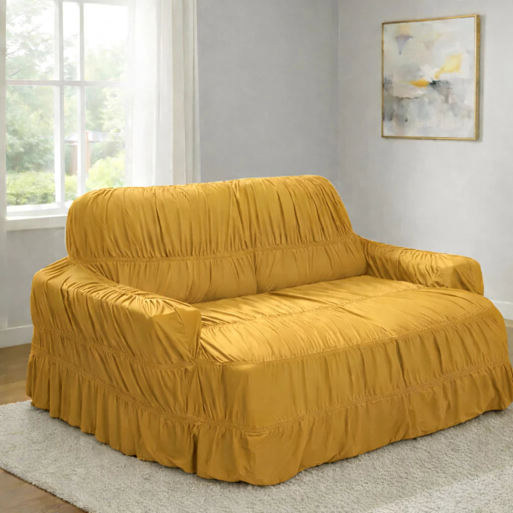 Capa de Sofá Retrátil 4 Lugares King NOXHome | Malha Gel Elástica com 21 Elásticos