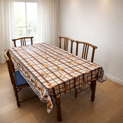 Toalha de Mesa Retangular NOXHome | Tecido Oxford 6 Lugares 2,00x1,40m – Fácil de Limpar