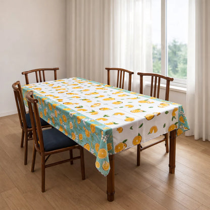 Toalha de Mesa Retangular NOXHome | Tecido Oxford 6 Lugares 2,00x1,40m – Fácil de Limpar