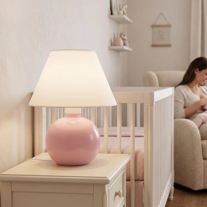 Abajur de Cerâmica Bolinha 20,5 cm Cores Clássicas — detalhe 2