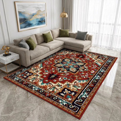Tapete Belga Estampado NOXHome | Antiderrapante Sala e Quarto 1,50x1,00m – Coleção Exclusiva