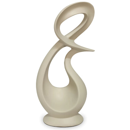 Escultura Decorativa Infinito NOXHome | Design Abstrato Moderno em Cerâmica