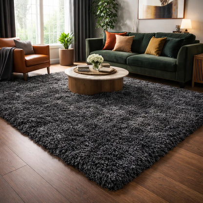 Tapete Peludo Shaggy NOXHome | Felpudo Antiderrapante Sala e Quarto 2,00x2,40m