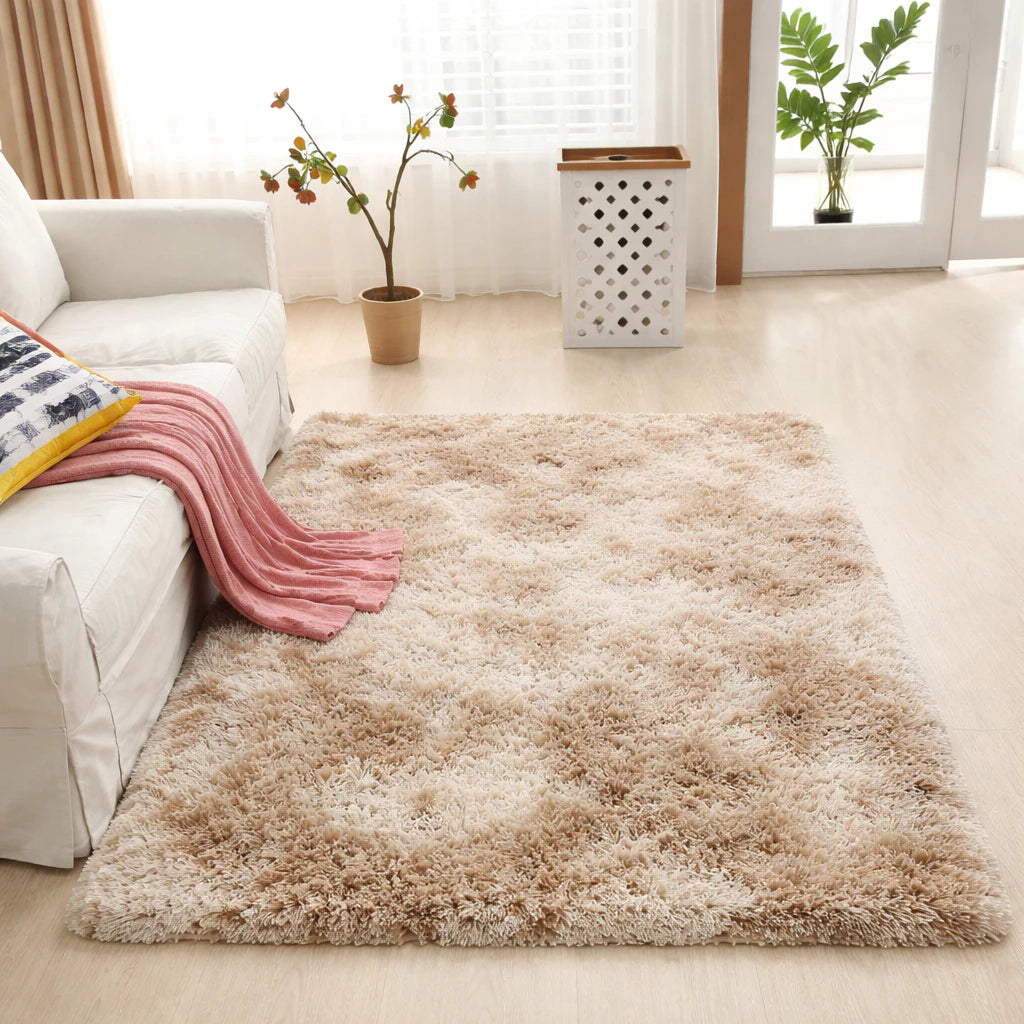 Tapete Peludo Shaggy NOXHome | Felpudo Antiderrapante Sala e Quarto 1,00x1,50m