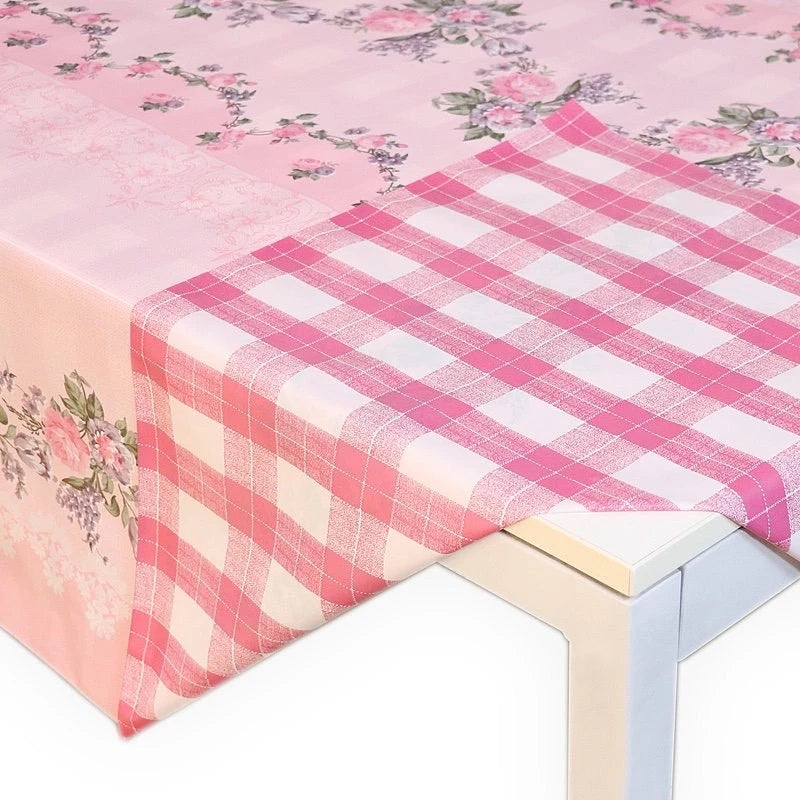 Toalha de Mesa Dupla Face NOXHome | PVC Impermeável Reversível 4 a 12 Lugares – 2 em 1