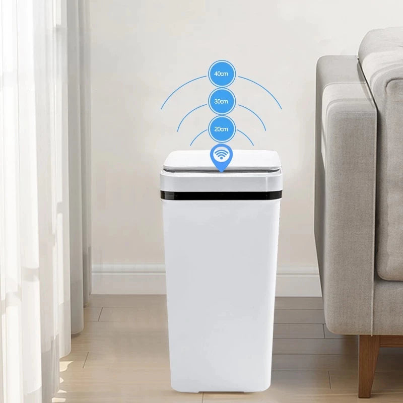 Lixeira Inteligente 13L Sensor Automático Banheiro e Cozinha NOXHome