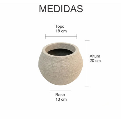 Vaso Decorativo Esfera NOXHome | Polietileno Reciclável Moderno – Interno e Externo