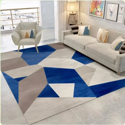 Tapete Belga Estampado NOXHome | Antiderrapante Sala e Quarto 1,50x1,00m – Coleção Exclusiva