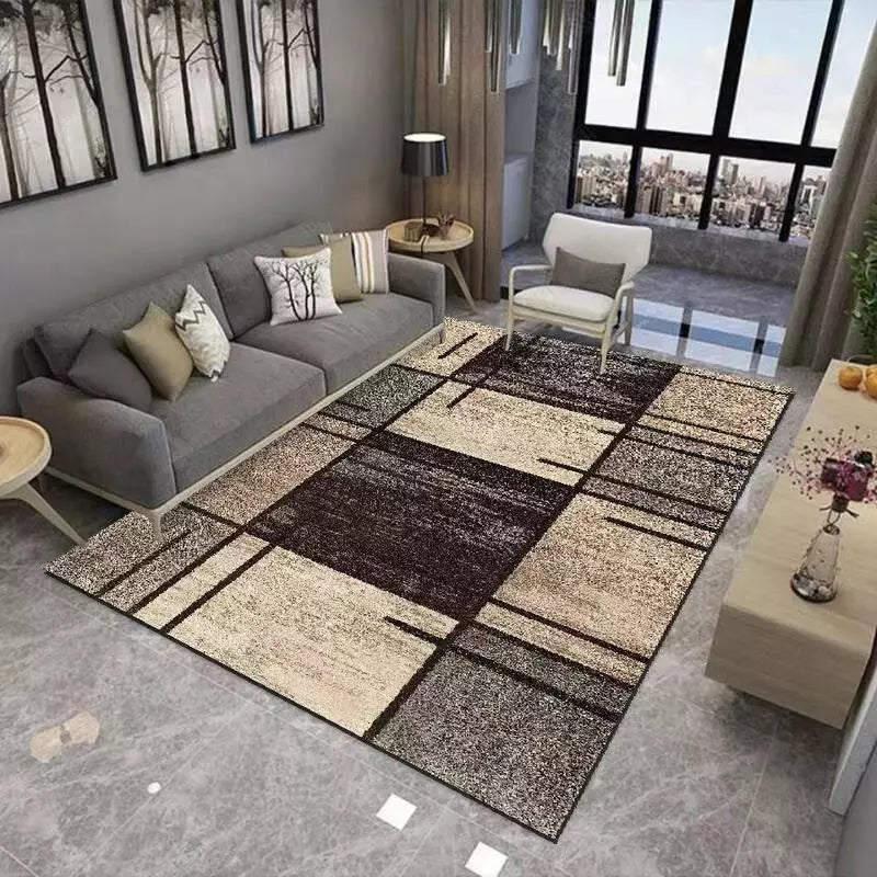 Tapete Belga Estampado NOXHome | Antiderrapante Sala e Quarto 1,50x1,00m – Coleção Exclusiva