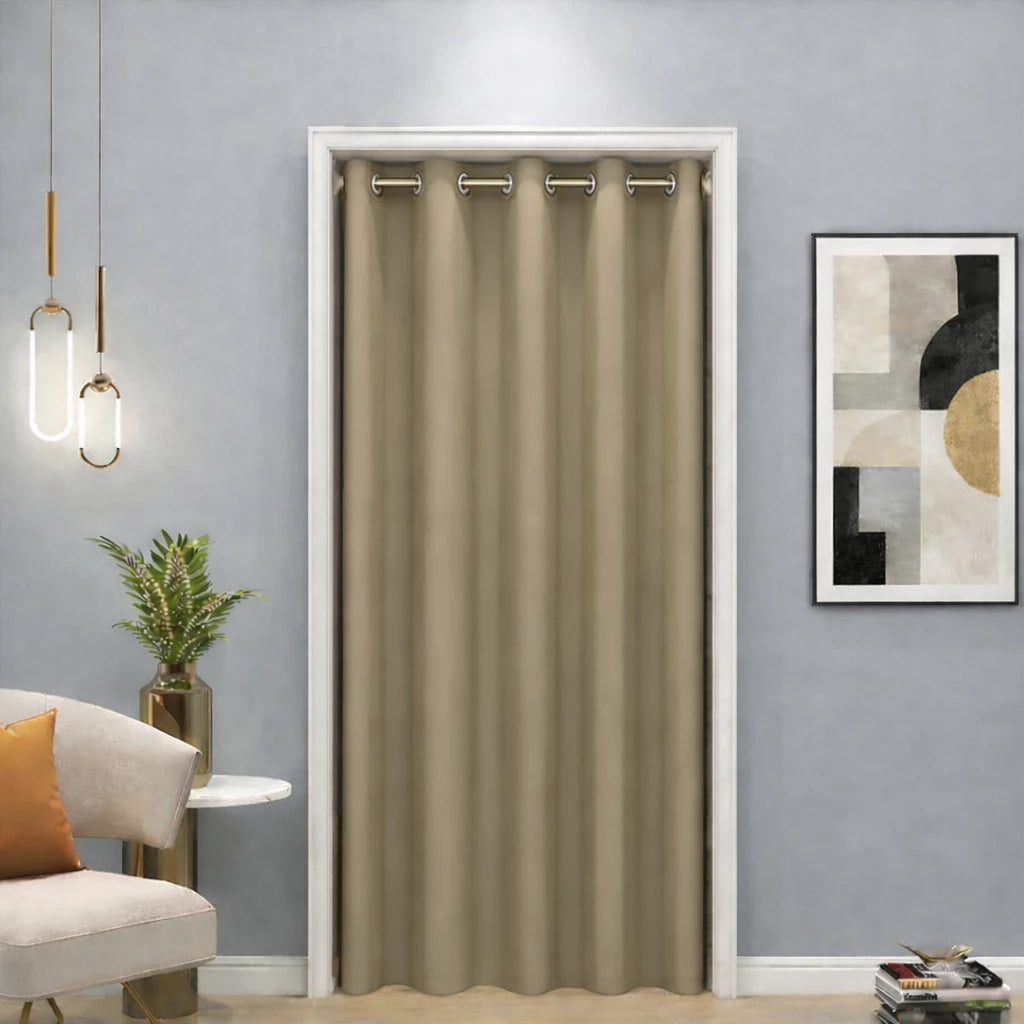 Cortina Porta Blackout Tecido Prime NOXHome | Reduz Calor Folha Única 1,40x2,20m