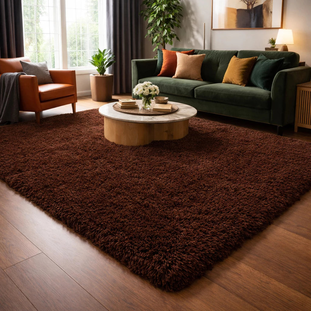 Tapete Peludo Shaggy NOXHome | Felpudo Antiderrapante Sala e Quarto 2,00x2,40m