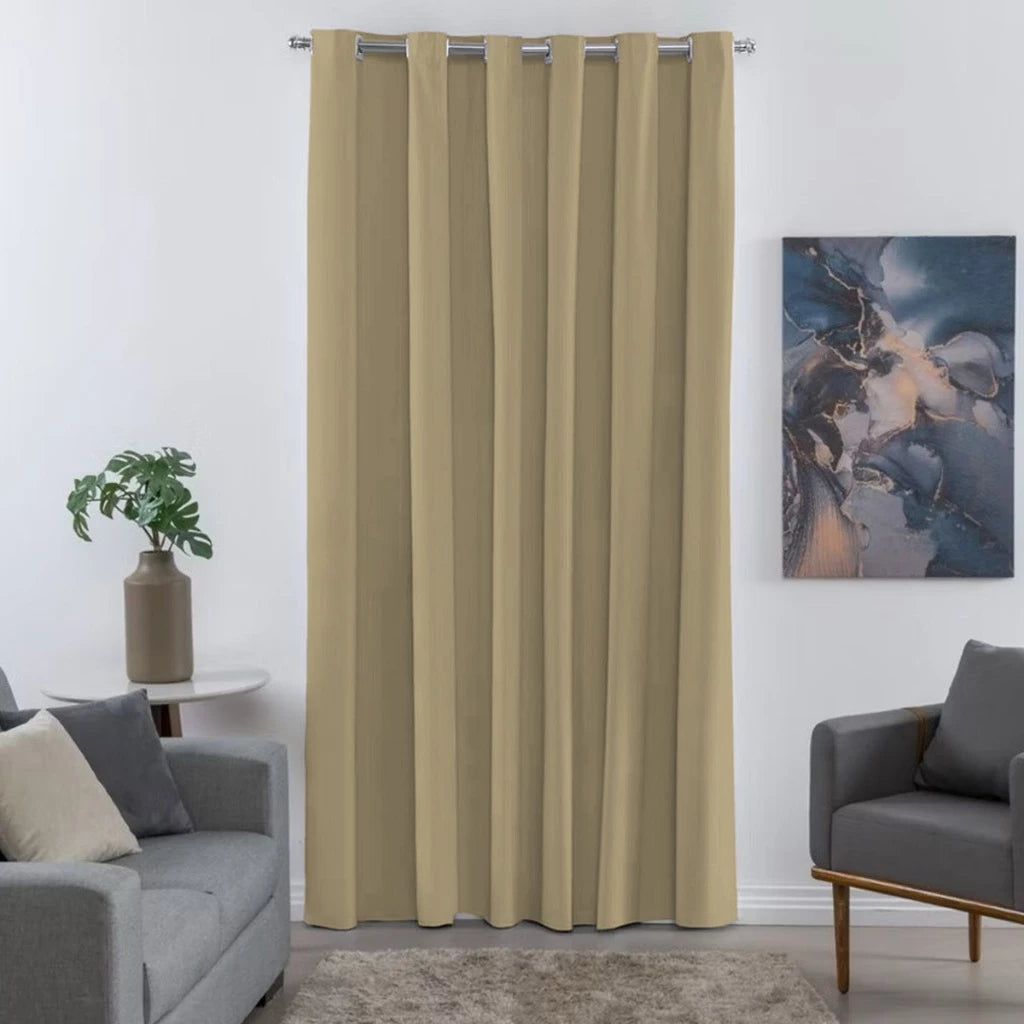 Cortina Porta Blackout Tecido Prime NOXHome | Reduz Calor Folha Única 1,40x2,20m