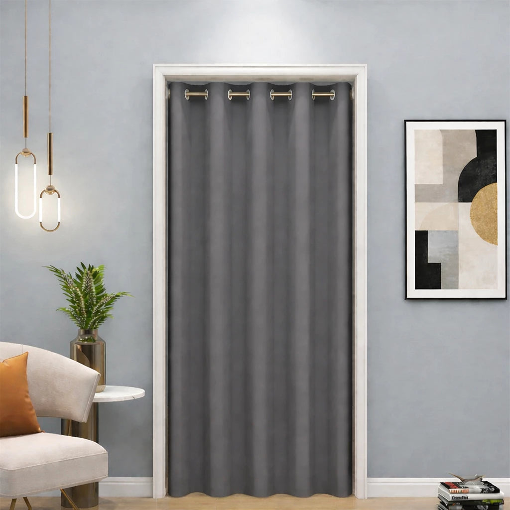 Cortina Porta Blackout Tecido Prime NOXHome | Reduz Calor Folha Única 1,40x2,20m