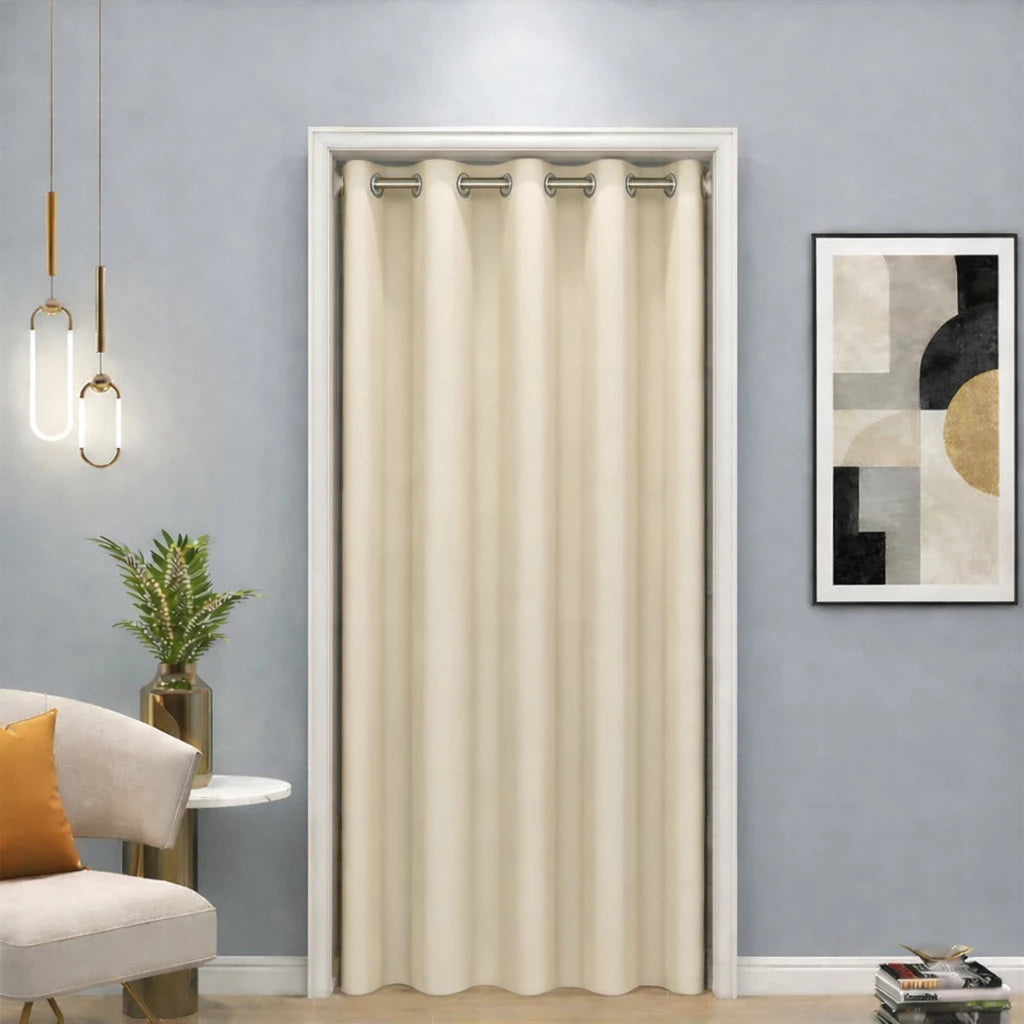 Cortina Porta Blackout Tecido Prime NOXHome | Reduz Calor Folha Única 1,40x2,20m