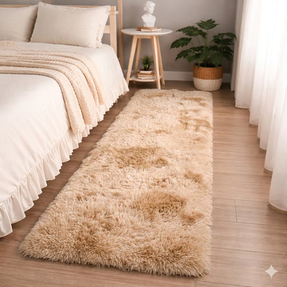 Tapete Passadeira Peludo Shaggy NOXHome | Felpudo Antiderrapante 2,00x0,60m