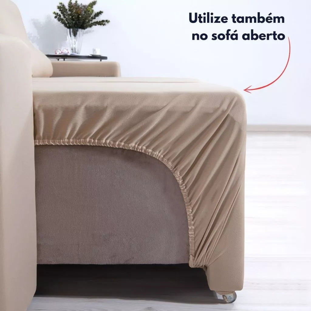 Capa Protetora Sofá Retrátil com Braço Elástica NOXHome
