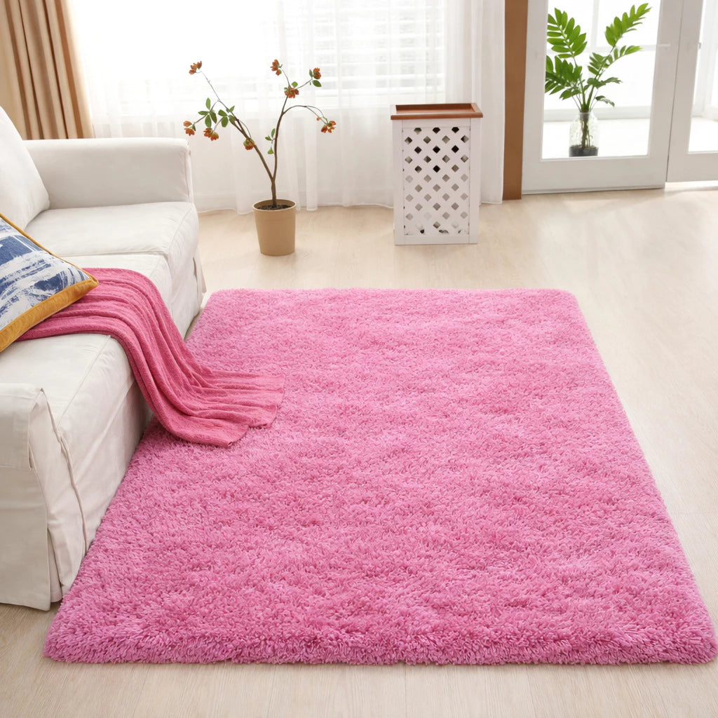 Tapete Peludo Shaggy NOXHome | Felpudo Antiderrapante Sala e Quarto 1,00x1,50m