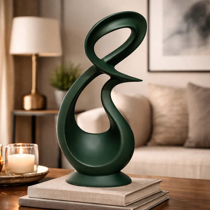 Escultura Decorativa Infinito NOXHome | Design Abstrato Moderno em Cerâmica