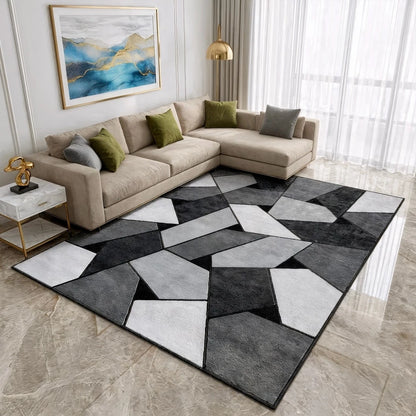 Tapete Belga Estampado NOXHome | Antiderrapante Sala e Quarto 1,50x1,00m – Coleção Exclusiva