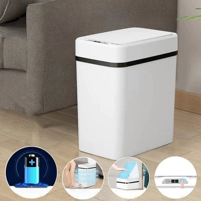Lixeira Inteligente 13L Sensor Automático Banheiro e Cozinha NOXHome