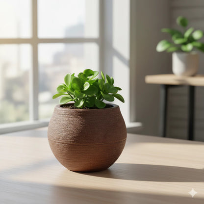 Vaso Decorativo Esfera NOXHome | Polietileno Reciclável Moderno – Interno e Externo