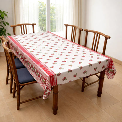 Toalha de Mesa Retangular NOXHome | Tecido Oxford 6 Lugares 2,00x1,40m – Fácil de Limpar