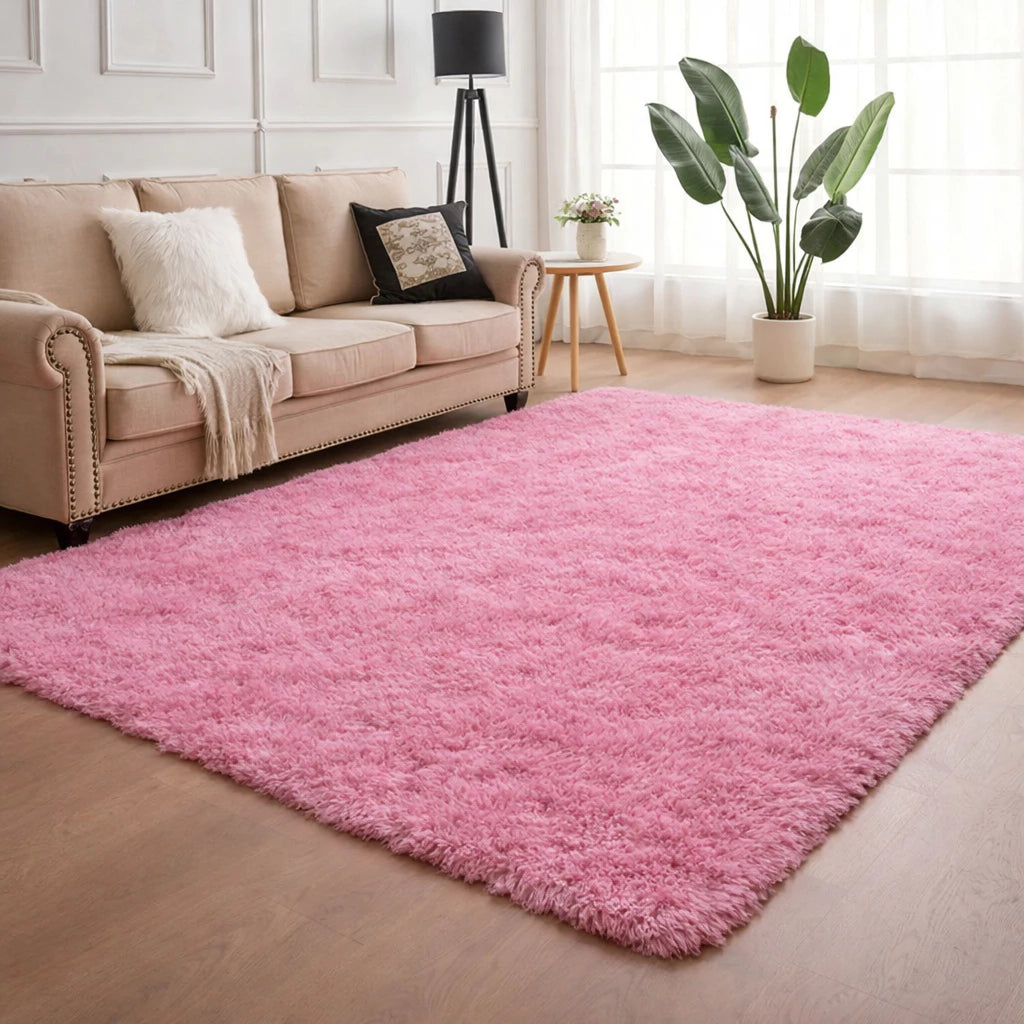 Tapete Peludo Shaggy NOXHome | Felpudo Antiderrapante Sala e Quarto 2,00x1,50m