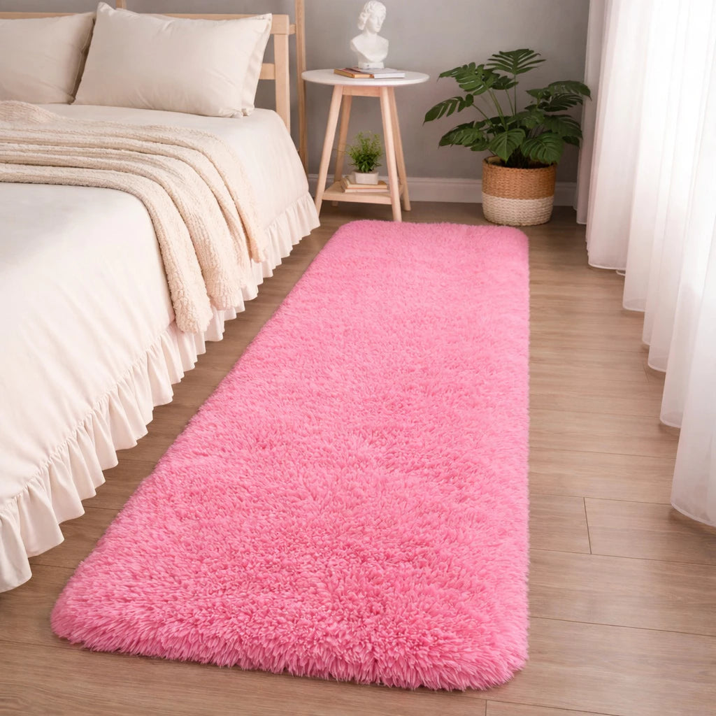 Tapete Passadeira Peludo Shaggy NOXHome | Felpudo Antiderrapante 2,00x0,60m